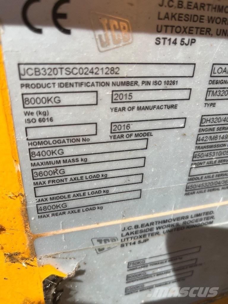 JCB TM 320 S Teleskopické nakladače pro zemědělství