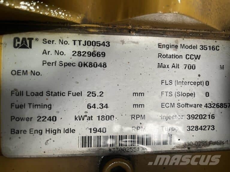 CAT 3516C Lodní motorové jednotky