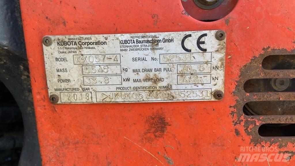 Kubota KX 057-4 Mini rýpadla < 7t