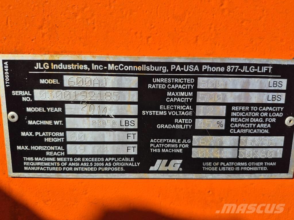 JLG 600 AJ Kloubové plošiny