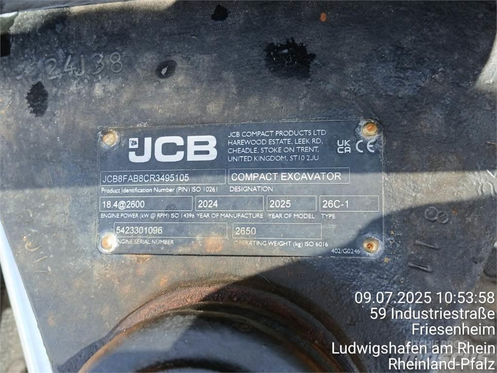 JCB 26C-1 Mini rýpadla < 7t