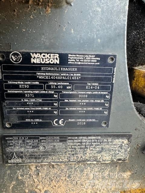 Wacker Neuson ET 90 Pásová rýpadla