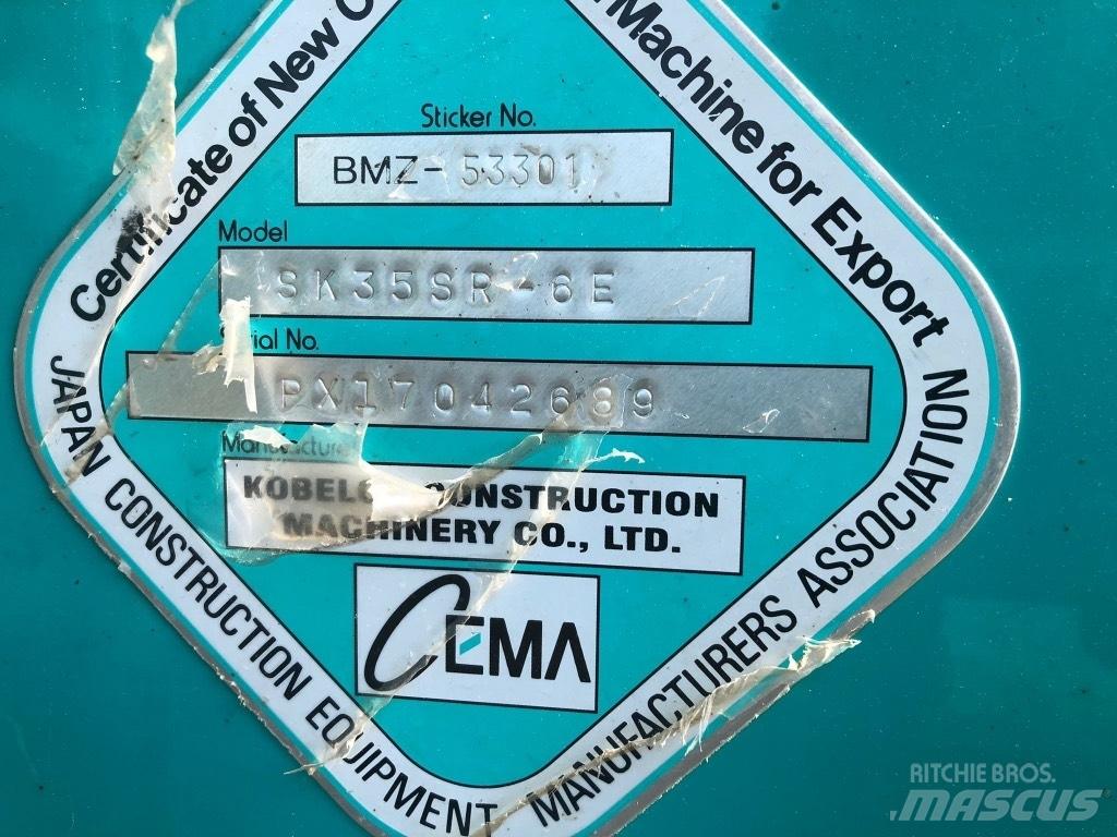 Kobelco SK 35 SR-6E Mini rýpadla < 7t