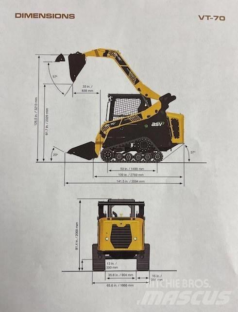 ASV VT 70 Smykem řízené nakladače