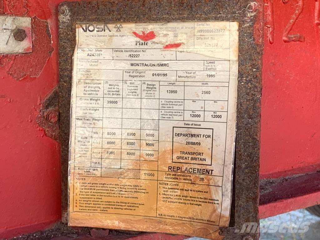 Montracon 3 Axles Podvalníkové návěsy