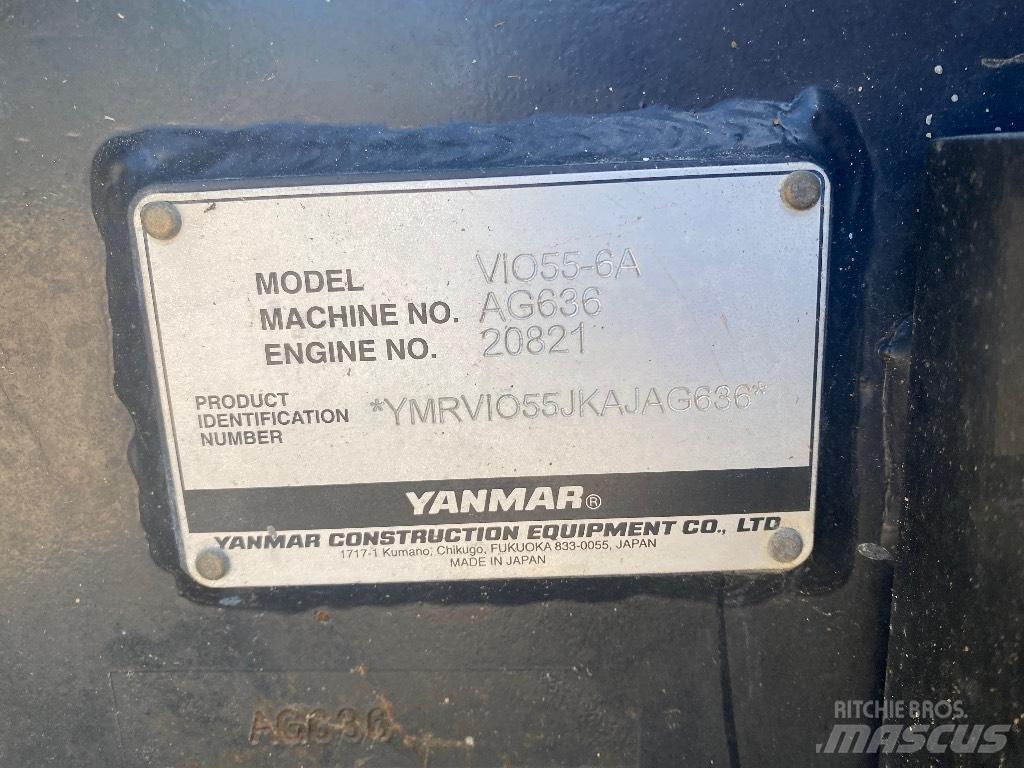 Yanmar Vio 55-6 A Mini rýpadla < 7t