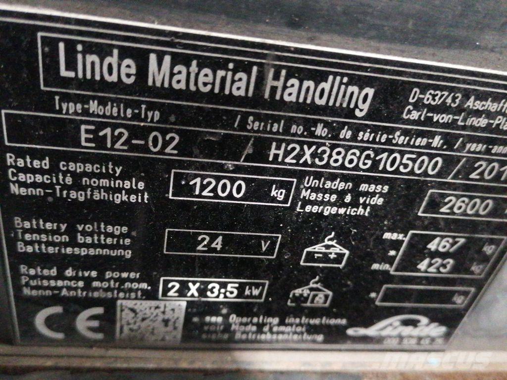 Linde E12-02 Akumulátorové vozíky