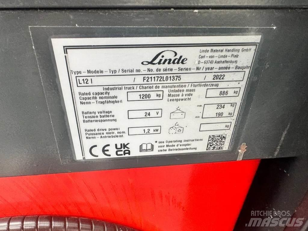 Linde L 12 l Ručně vedené vysokozdvižné vozíky