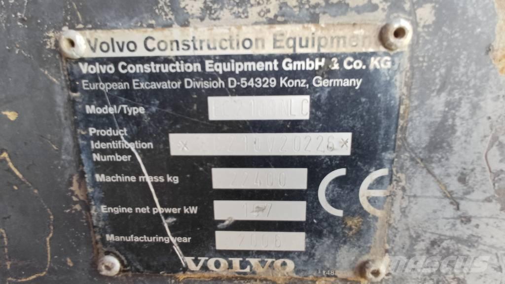 Volvo EC 210 B N LC Pásová rýpadla