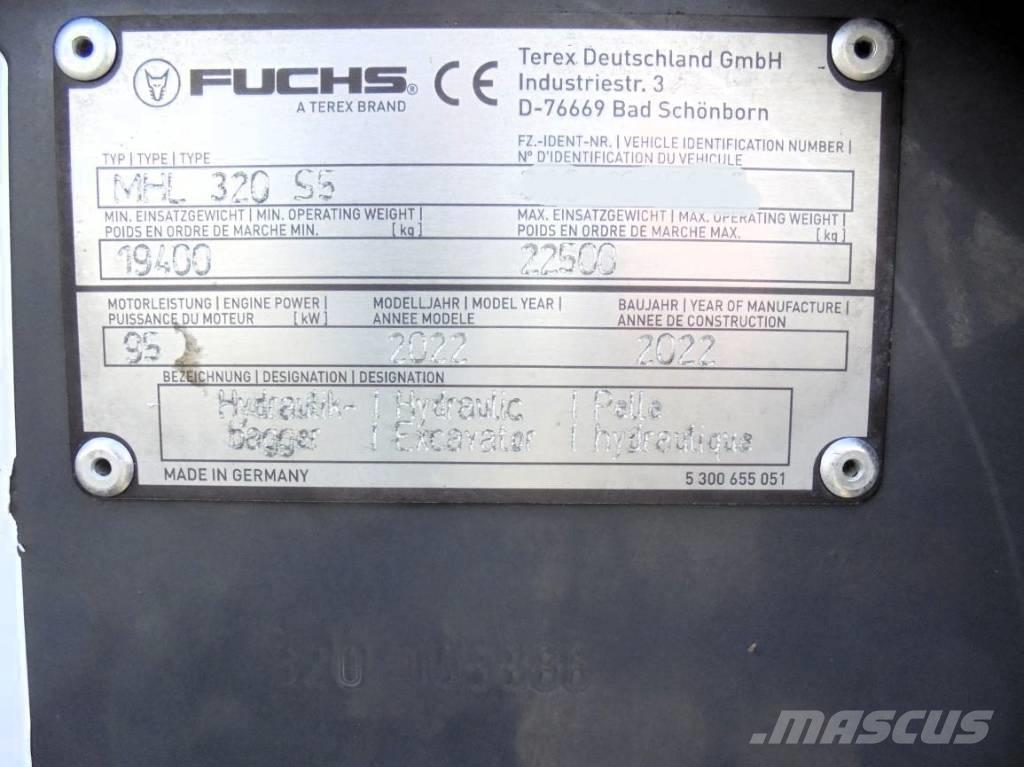Fuchs MHL 320 Stroje pro manipulaci s odpadem
