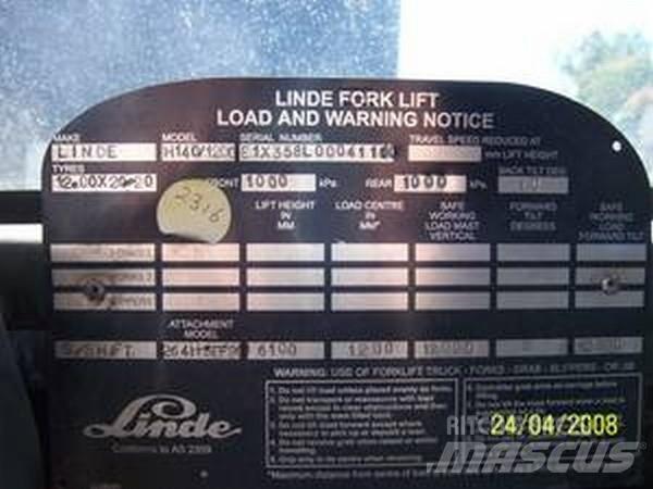 Linde H140/1200 Kontejnerové manipulátory