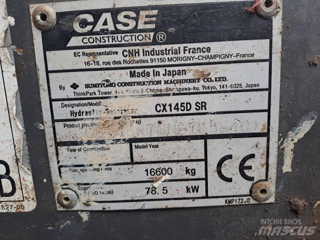 CASE CX145D SR Pásová rýpadla