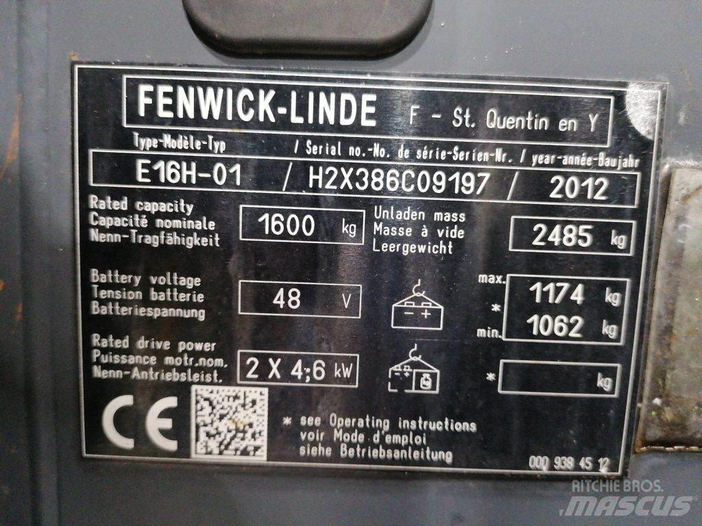 Linde E16H-01 Akumulátorové vozíky