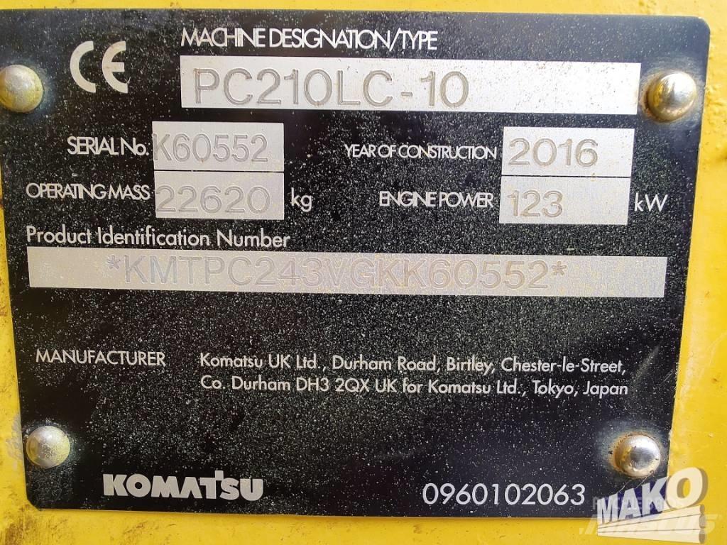 Komatsu PC 210 Pásová rýpadla