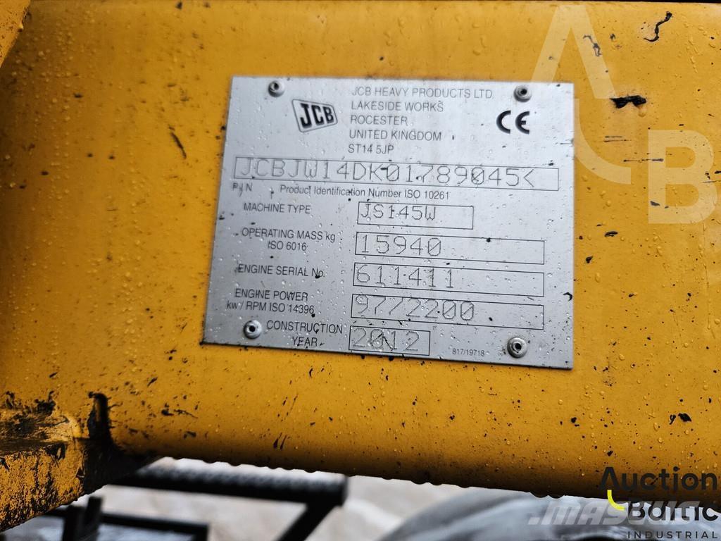 JCB JS 145 W Kolová rýpadla