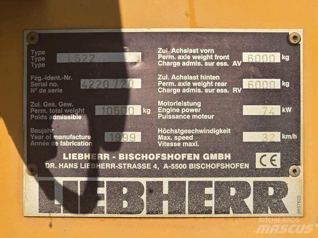 Liebherr L522 Kolové nakladače