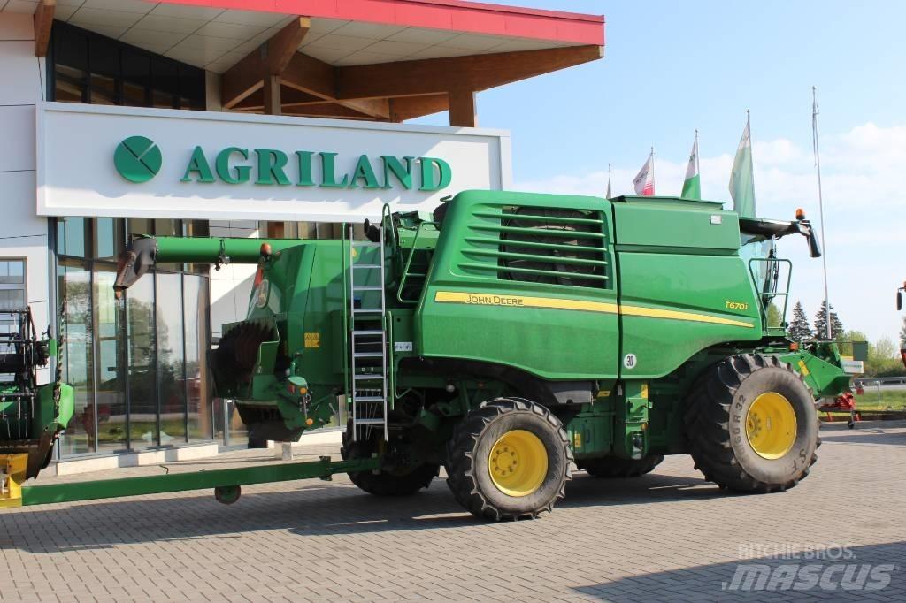 John Deere T 670 i Sklízecí mlátičky
