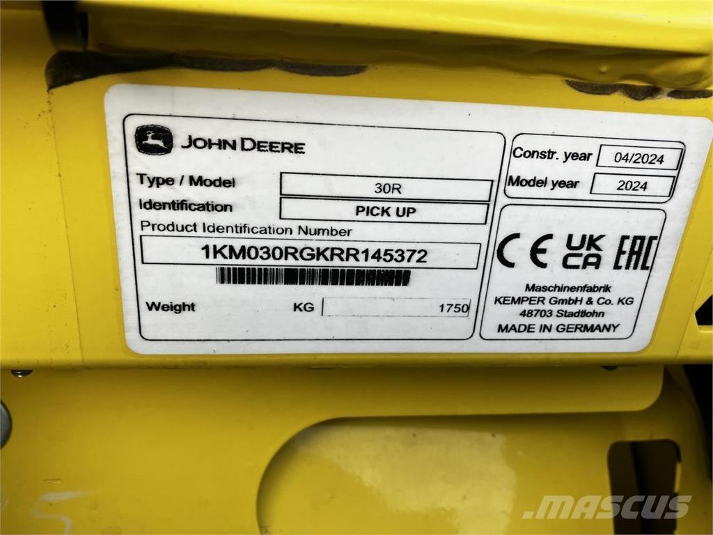 John Deere 30R Příslušenství a náhradní díly ke kombajnům