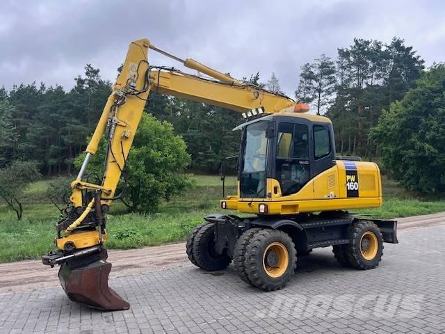Komatsu PW 160 ES-7K Kolová rýpadla