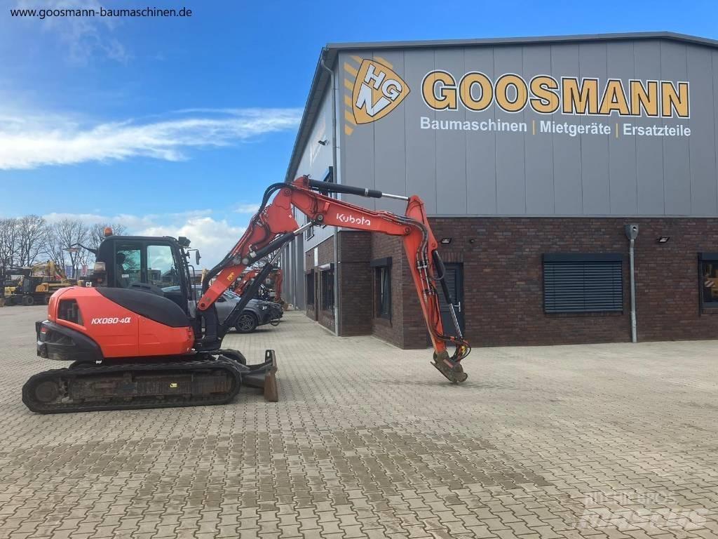 Kubota KX080-4a Midi rýpadla 7t - 12t