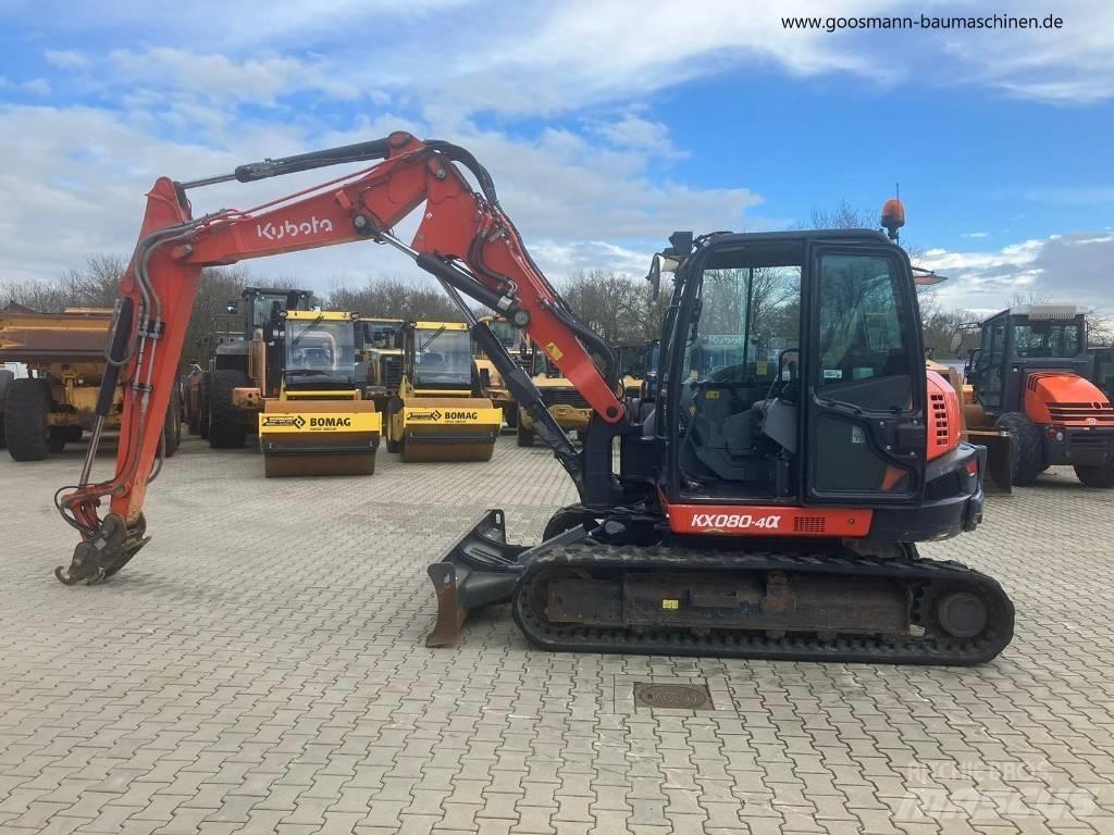 Kubota KX080-4a Midi rýpadla 7t - 12t