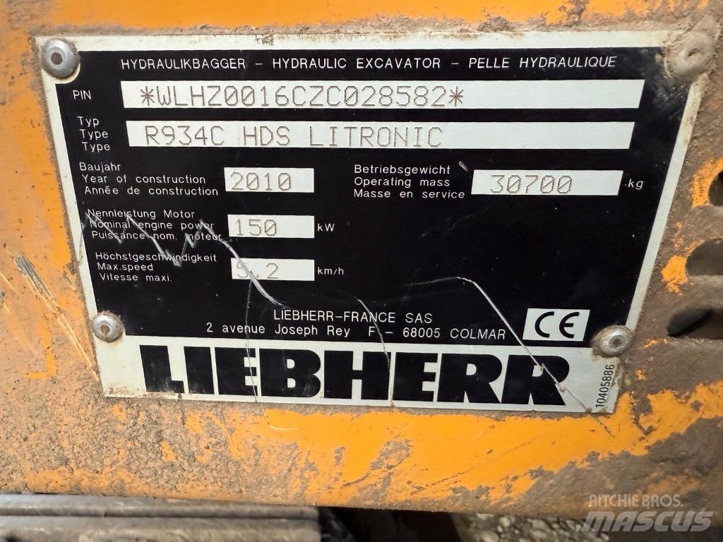 Liebherr R 934 C Pásová rýpadla