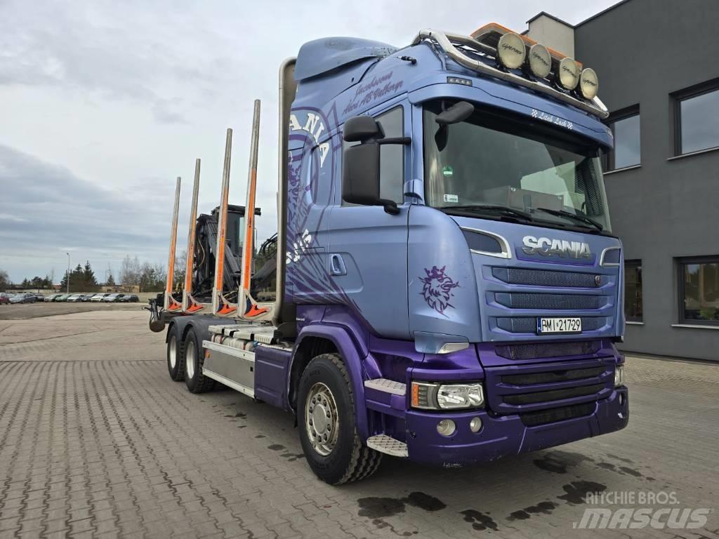 Scania R 580 Vozy na přepravu kmenů