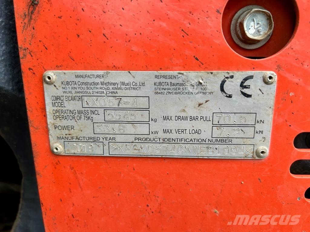 Kubota KX 057-4 Mini rýpadla < 7t