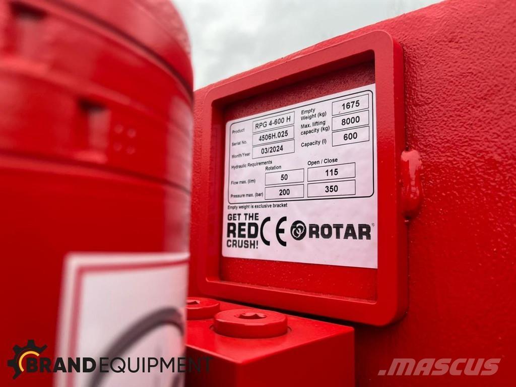 Rotar RPG 4-600 H Klešťové drapáky