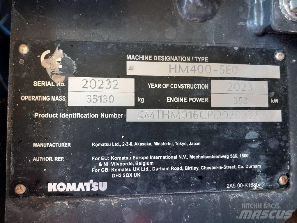 Komatsu HM400-5E0 Kloubové dempry