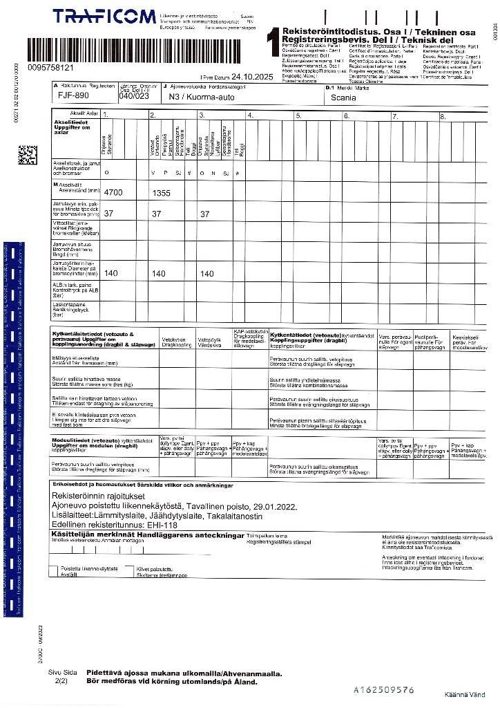 Scania R 500 Skříňová nástavba