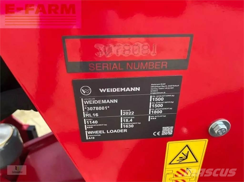 Weidemann 1140 Kolové nakladače