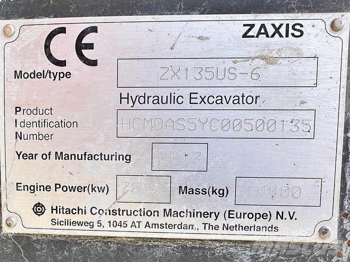 Hitachi ZX135US-6 Speciální bagry