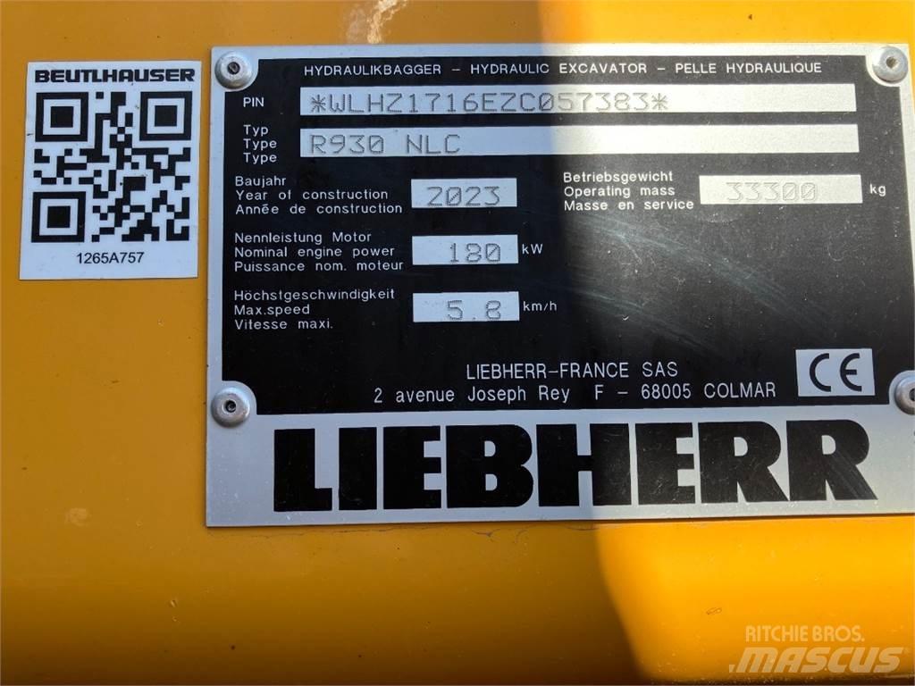 Liebherr R930 Pásová rýpadla