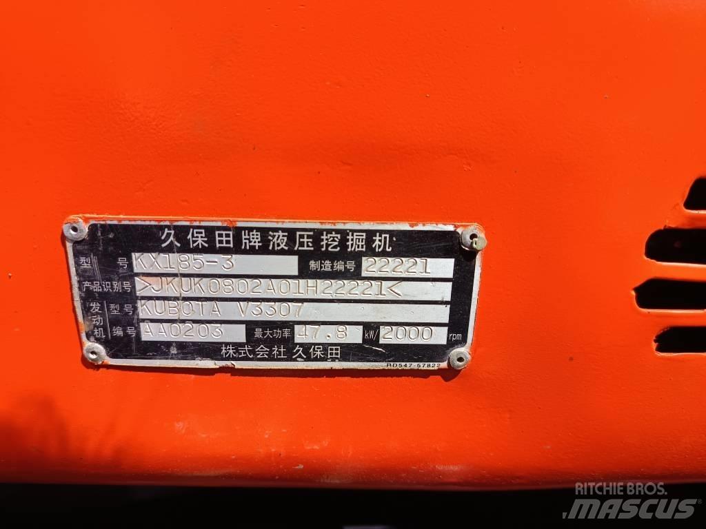 Kubota KX 185 Midi rýpadla 7t - 12t