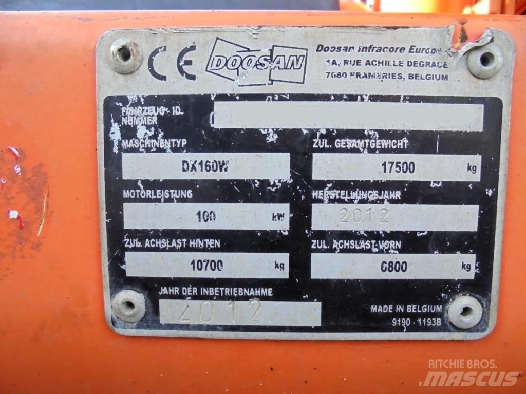 Doosan DX 160 W Kolová rýpadla