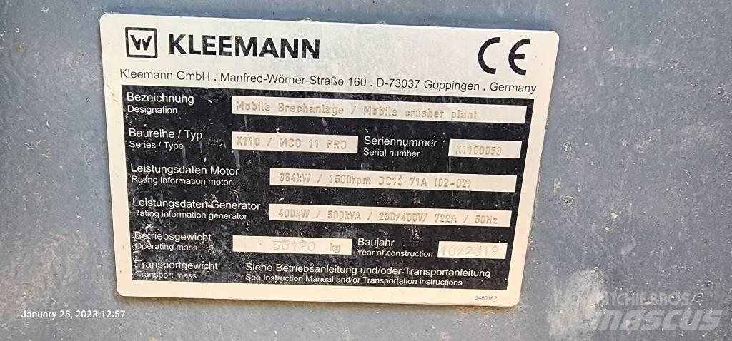 Kleemann MCO 11 PRO Drtící zařízení
