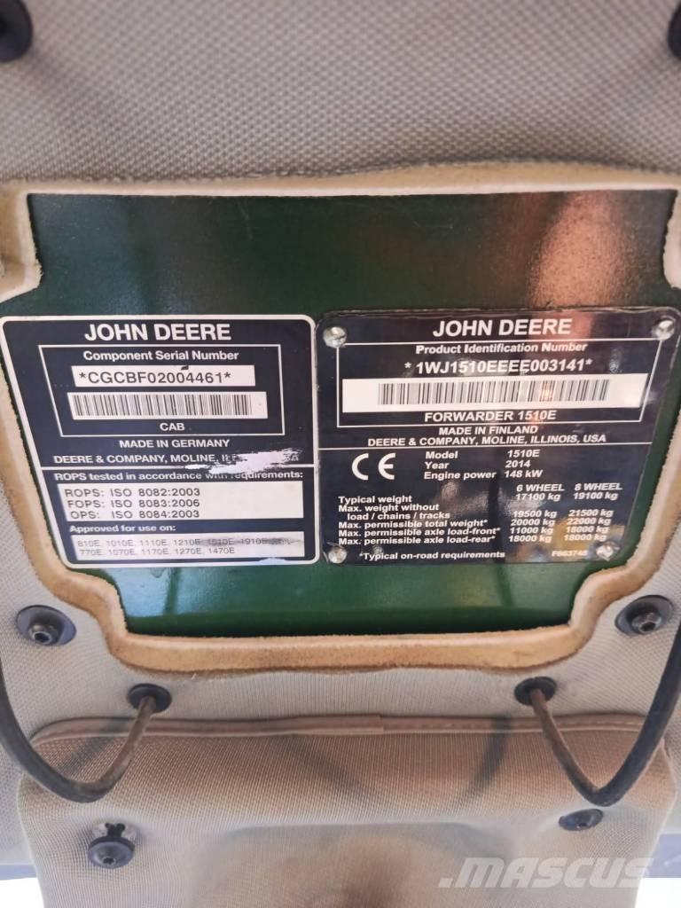 John Deere 1510 IT4 Vyvážecí traktory