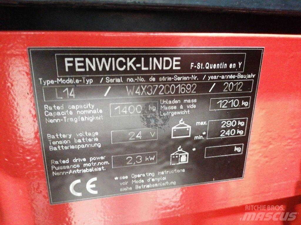 Linde L14 Ručně vedené vysokozdvižné vozíky
