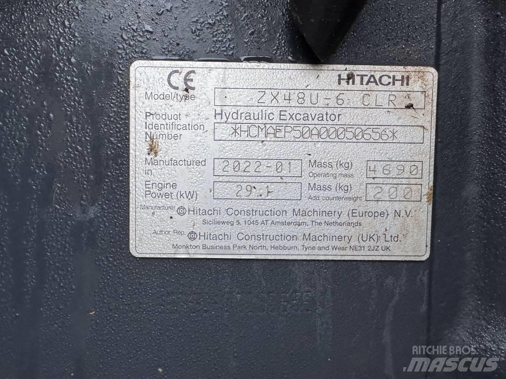 Hitachi ZX 48 U-6 Mini rýpadla < 7t