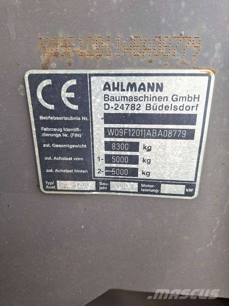 Ahlmann AF 1200 Kolové nakladače