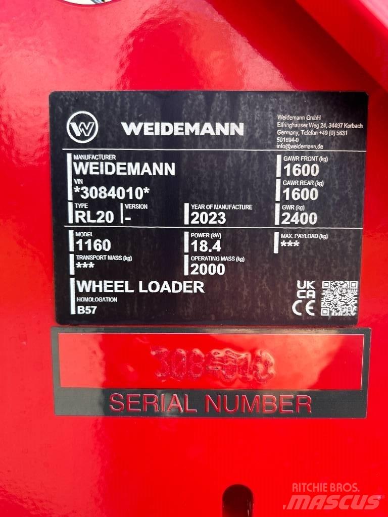 Weidemann 1160 Víceúčelové nakladače