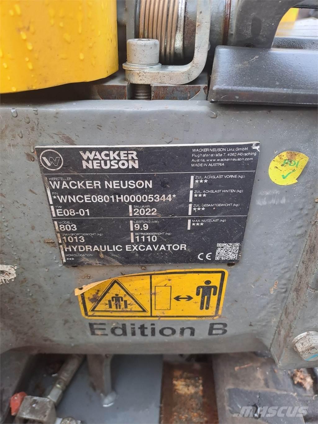 Wacker Neuson 803 Pásová rýpadla