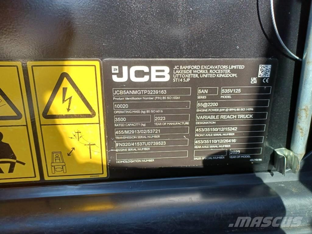 JCB 535-125 Teleskopické manipulátory