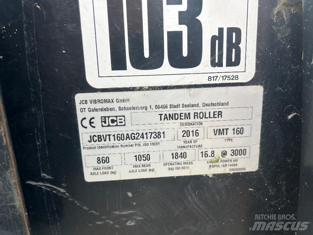 JCB VMT160-80 Tandemové válce
