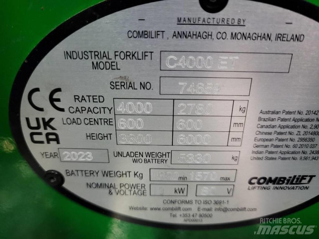 Combilift C4000ET 4 cestní vysokozdvižné vozíky