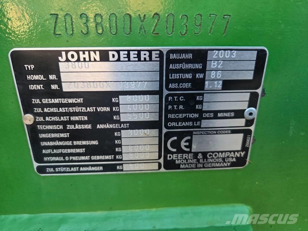 John Deere 3800 Teleskopické nakladače pro zemědělství