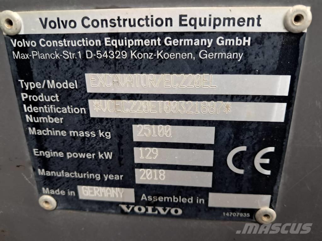 Volvo EC 220 EL Pásová rýpadla