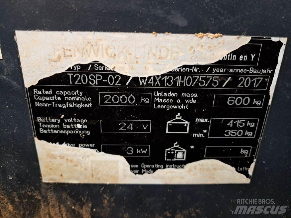 Linde T20SP-02 Nízkozdvižný vozík