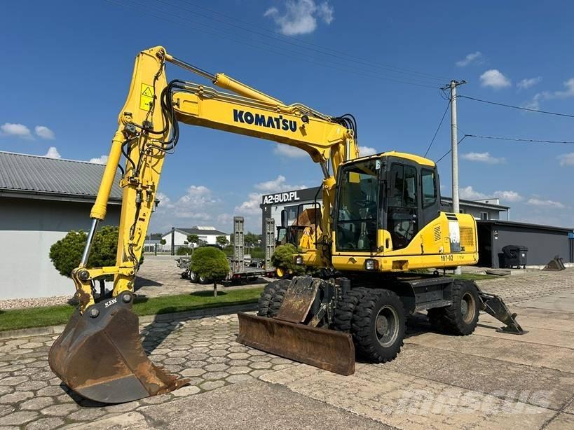 Komatsu PW 160-7E0 Kolová rýpadla